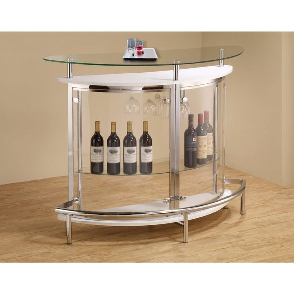 Contemporary Bar Unit With Clear Acrylic Front