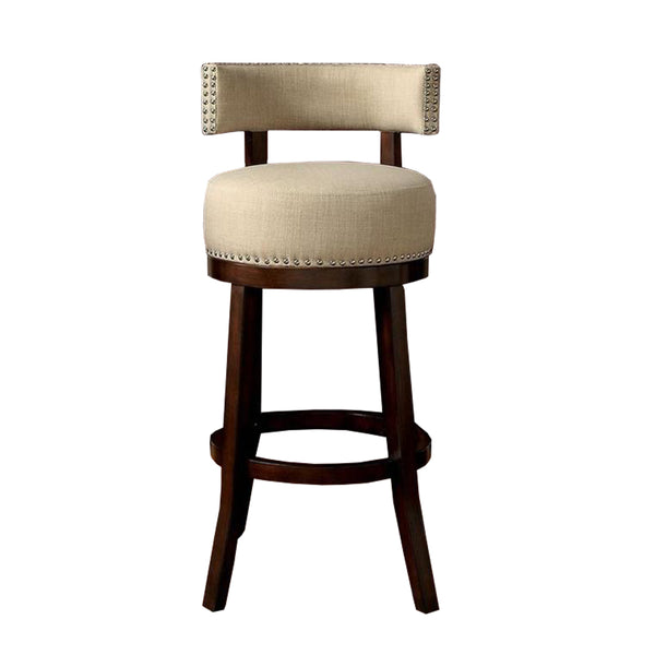 Lynsey Contemporary 29 Bar Stool With Linen Cushion, Set Of 2