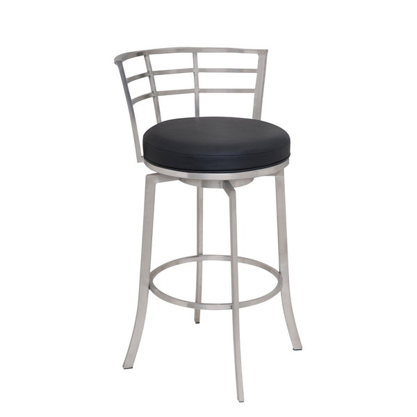 Counter Height Bar Stool With Leatherette Seat