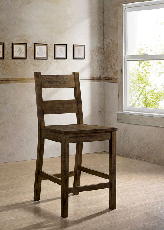 Rustic Style Solid Wood Counter Height Side Chair