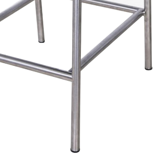 Contemporary Bar Stool With Bungee Cord Seat And Back
