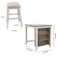 3 Piece Counter Height Table And Bar Stool Set