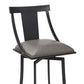 Leatherette Counter Stool with Fiddle Back